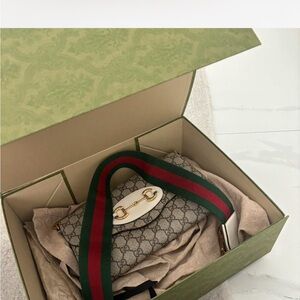 Gucci Beige Monogram Shoulder Bag